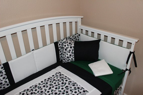 Soccer Crib Baby Bedding Set Ball Sportssoccer Etsy