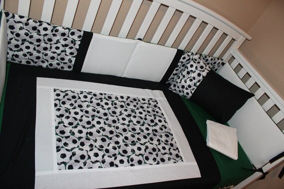 Soccer Crib Baby Bedding Set Ball Sportssoccer Etsy