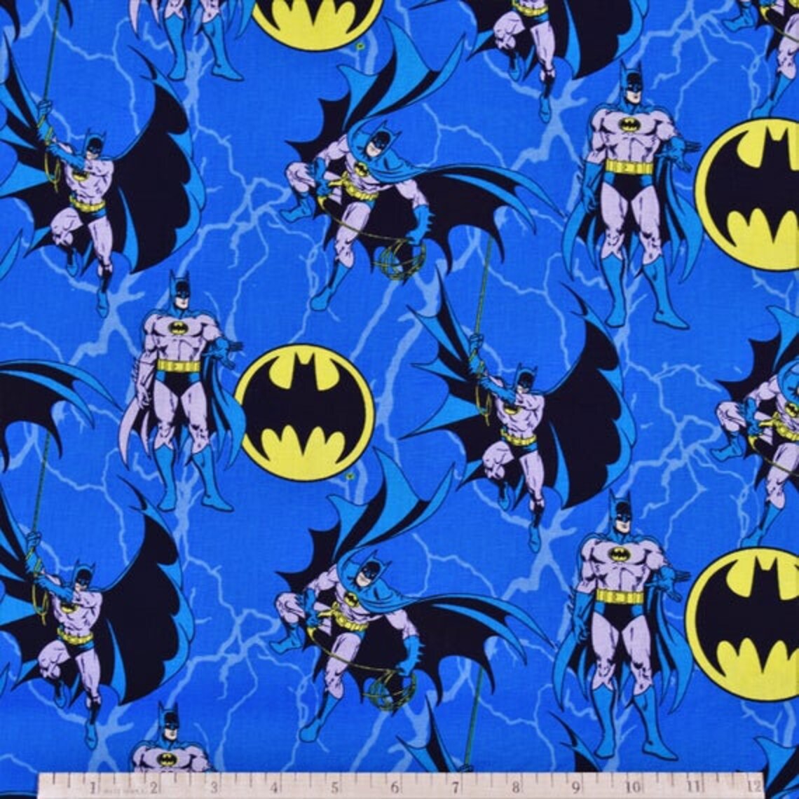 Batman Rope Cotton Fabric Sold by the Half Yard Etsy