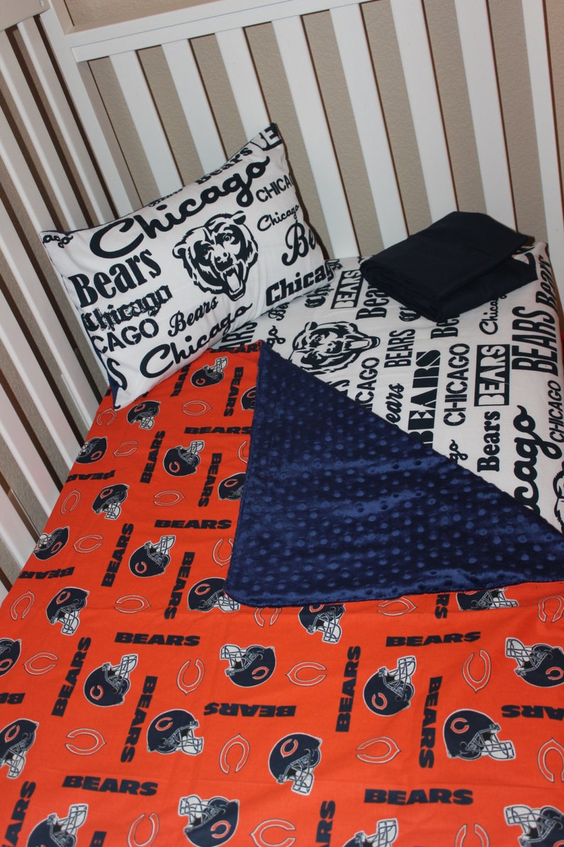 Chicago Bears Crib Baby Bedding Set Nfl Football