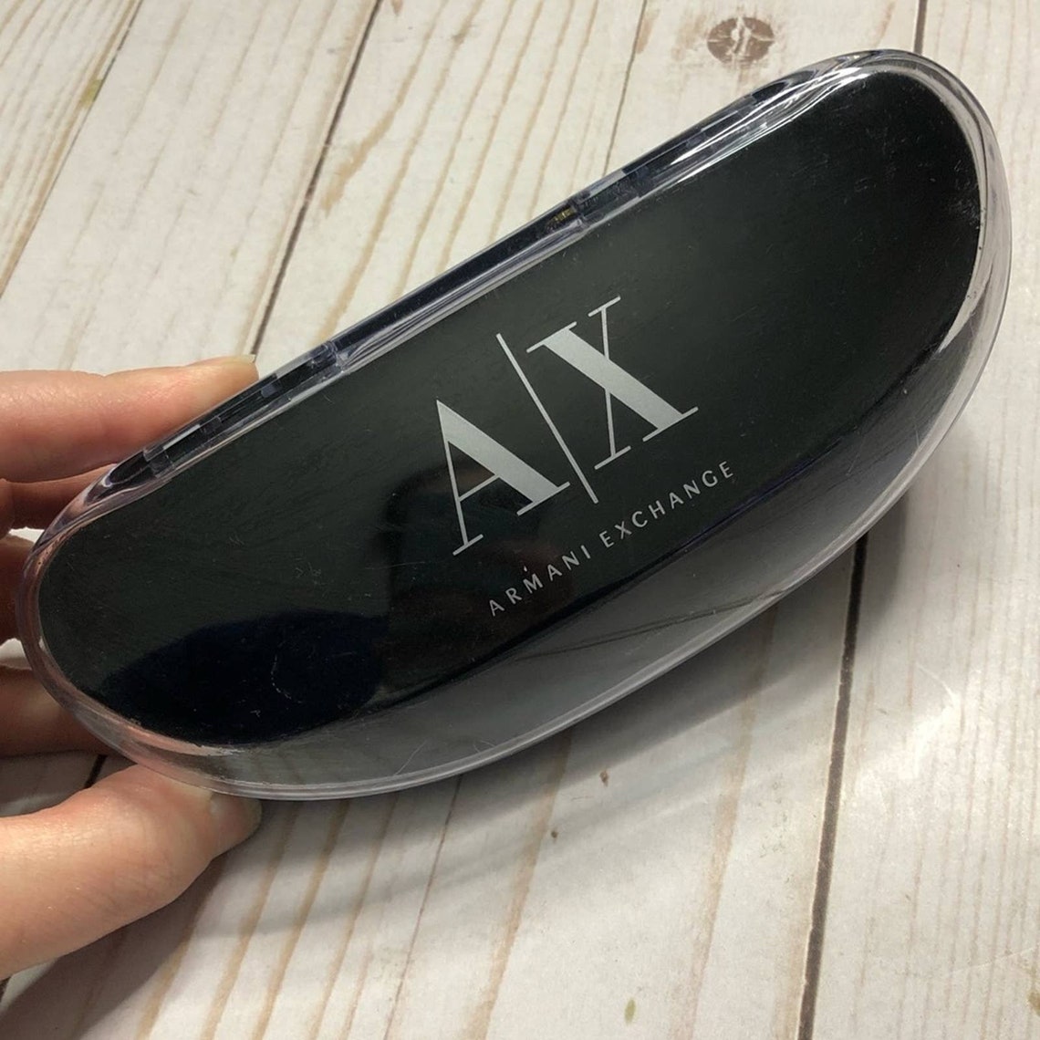 Armani acrylic eyeglass case | Etsy