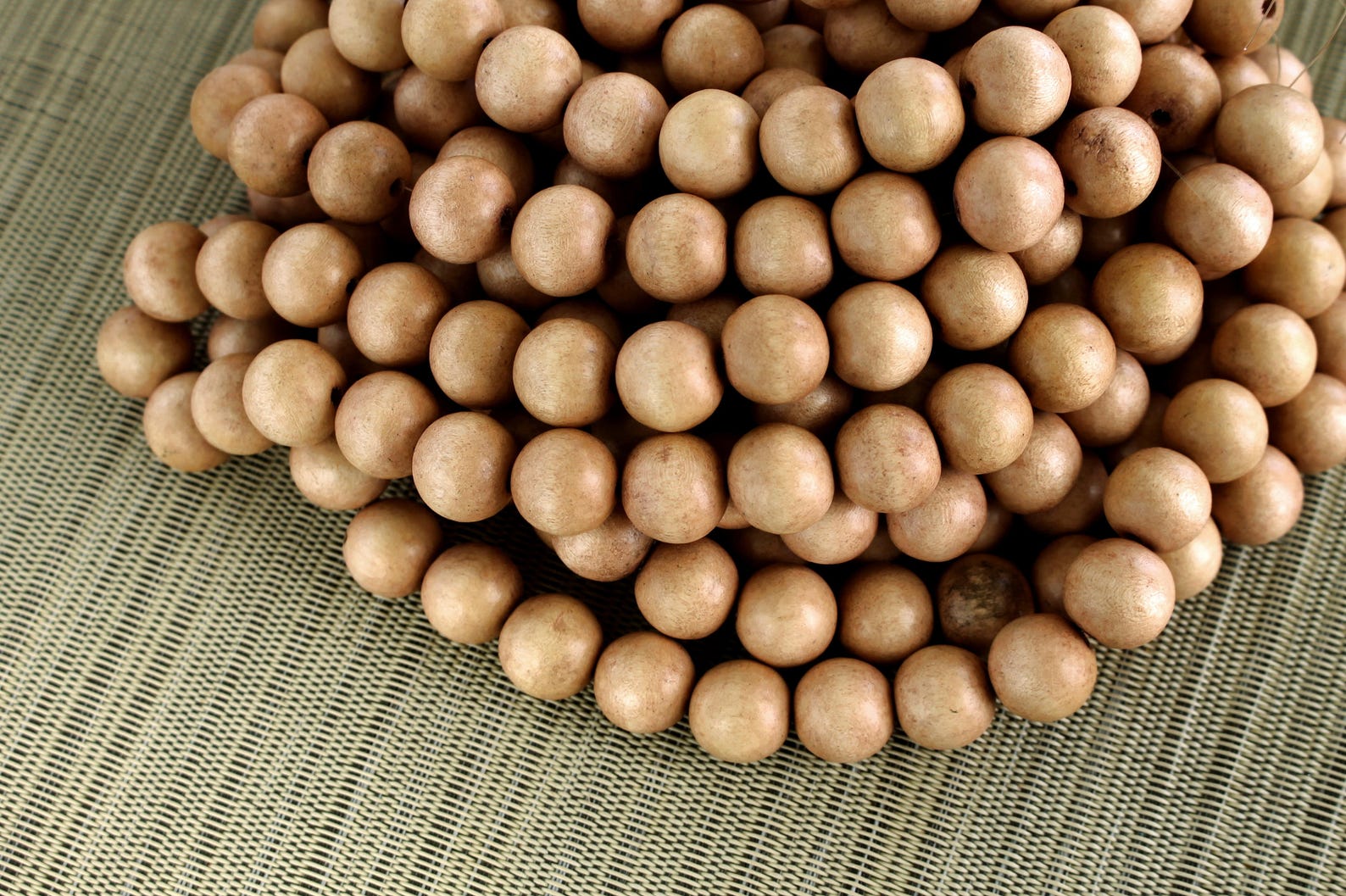 15mm Sand Beige Apricot Round Wood Beads Dyed and Waxed 15 | Etsy
