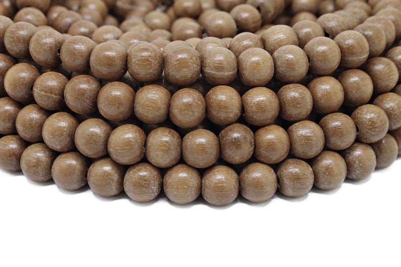 Choose your color BULK 8mm Premium Natural Round Wood Beads 30 strands