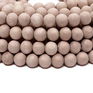 8 mm onafgewerkt palissander natuurlijke ronde premium houten kralen - onbewerkt, niet gewaxt - 15 inch streng - voor doe-het-sieraden aromatherapie etherische olie