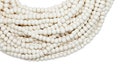 4-5mm White Cream Ivory Colored Natural Round Wooden Beads - Bleached - 15 inch strand - High Quality Wood Jewelry Craft Supply