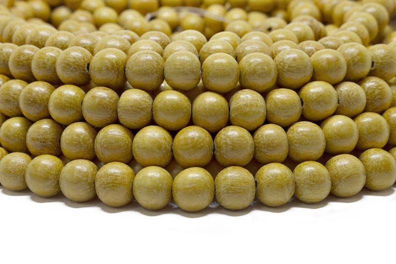 BULK Wholesale 8mm Premium Natural Round Wood Beads 5 strands Choose Color and Finish Ebony Rosewood Bayong Graywood Robles Palmwood Nangka Jackfruit