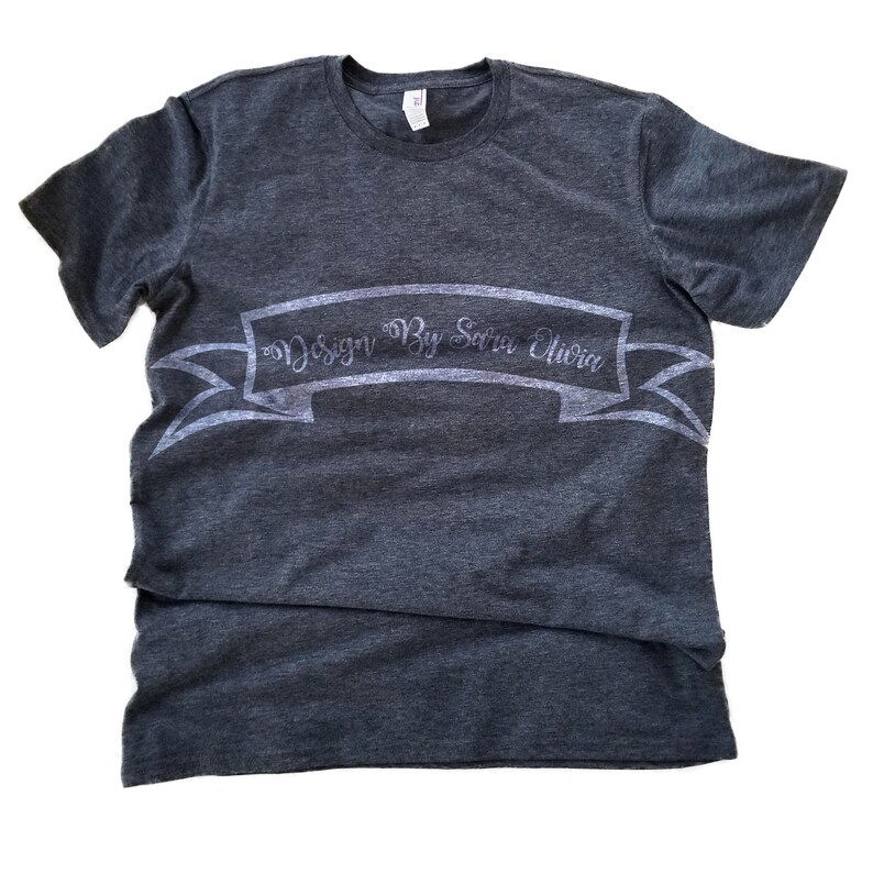 Men's Unisex Anvil 980 Heather Dark Grey T-shirt Mock-up - Etsy