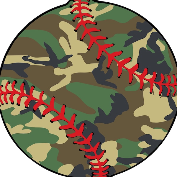 Baseball Camo SVG Camouflage Hunting PNG Jpg DXF