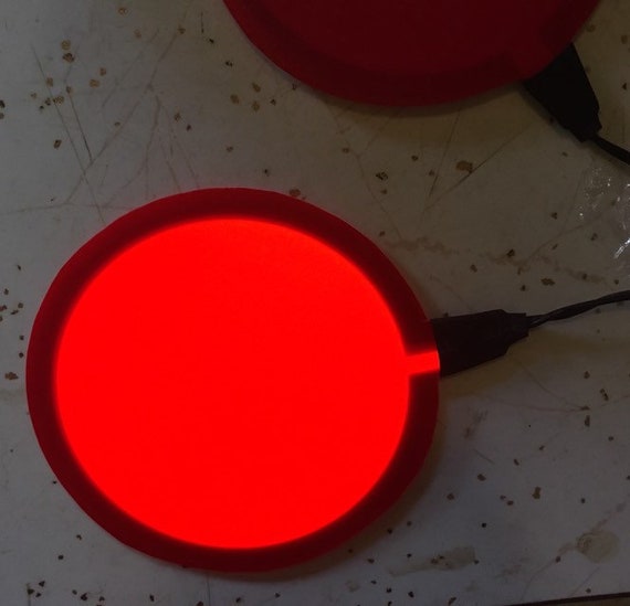 3 inch Red round circle shape light panel 3 inch Red round circle shape light panel