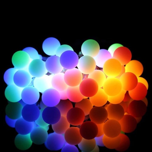 Pretty 18 Ft Long 50 Colored Balls Battery - Etsy