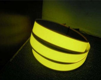 Double EndedElectroluminescent Glow Foil  in 4 Colours 1cm x 1 metre EL Tape 