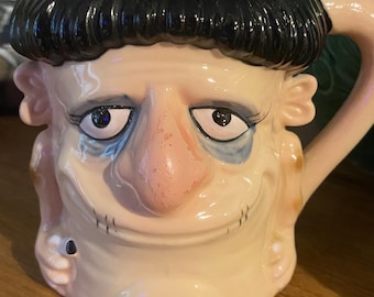 Vintage 1960s Kreiss Psycho Ceramics "Nudenik" Figural Mug - Mid-Century Kitsch - Rare Collectible Character Cup
