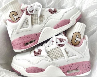 Air Jordan 4 White Pink Oreo, Damen und Herren Schuhe, Sneaker Geschenke, Unisex Schuhe