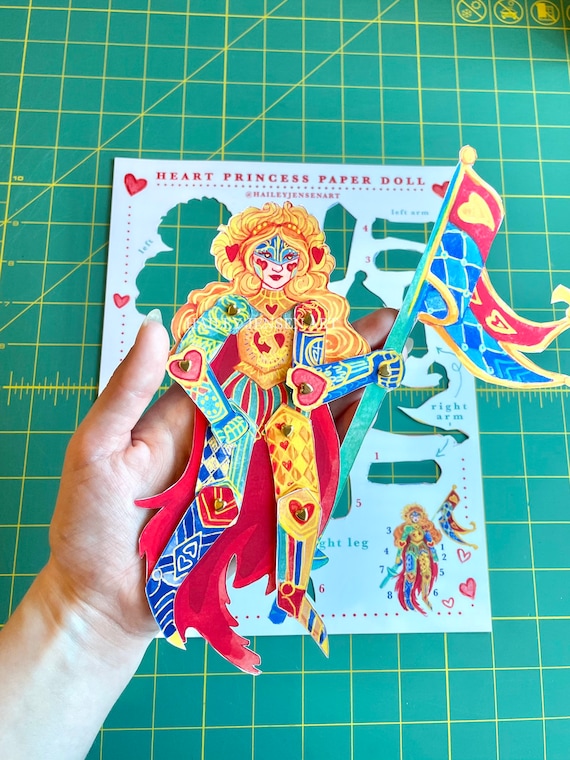Articulated Paper Doll Kit DIY Connectors Included Fantasy Etsy
