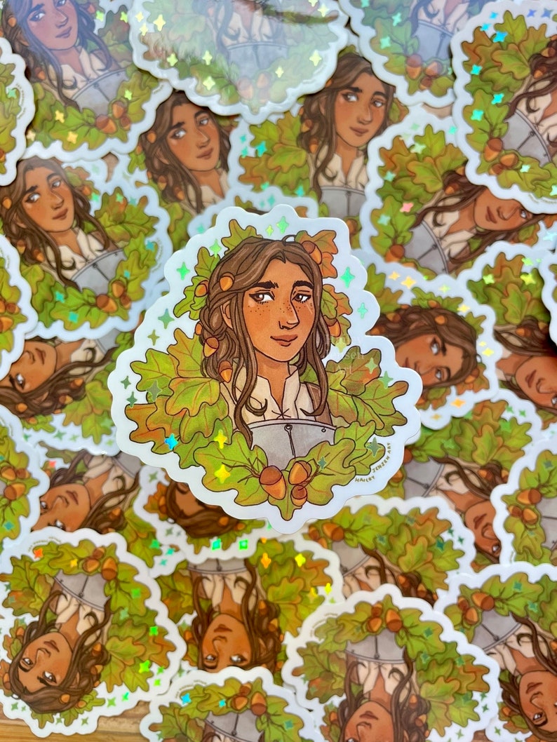 Holographic Lady Knight Sticker | Oak Medieval Joan Arc Knight Women ...