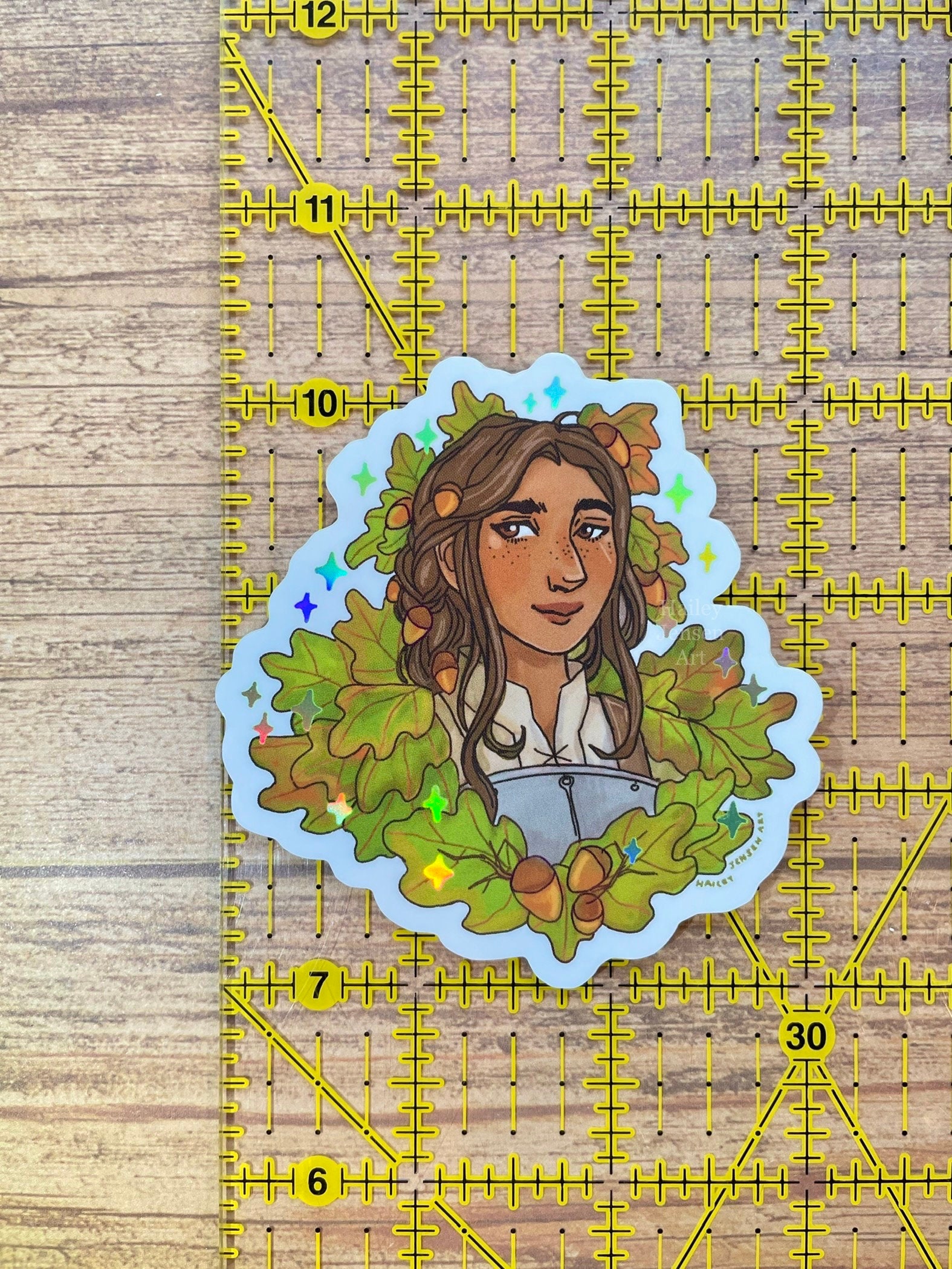 Holographic Lady Knight Sticker | Oak Medieval Joan Arc Knight Women ...