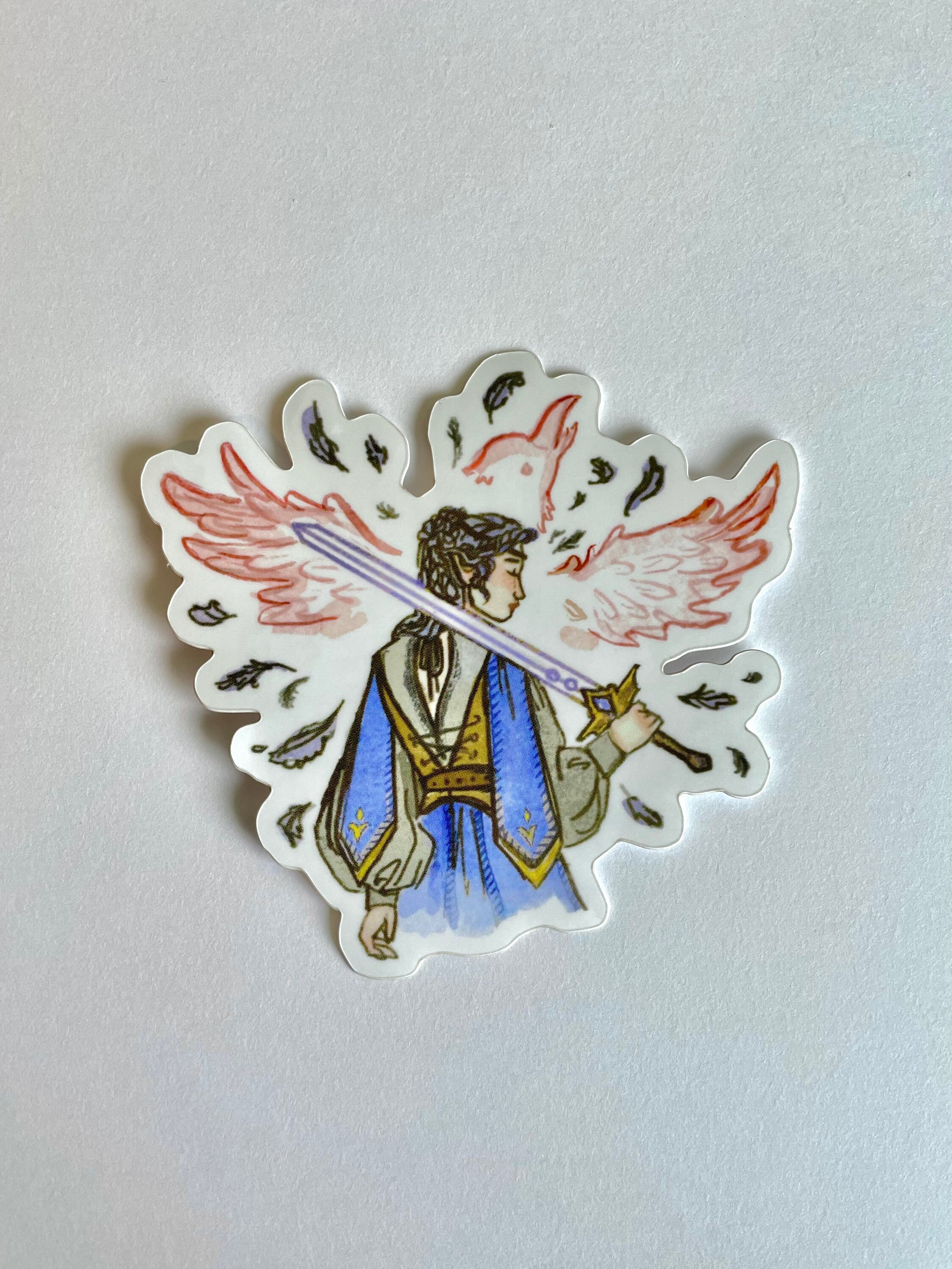 Medieval Knight Sticker | Women Warrior Glossy Die Cut Sticker Laptop ...