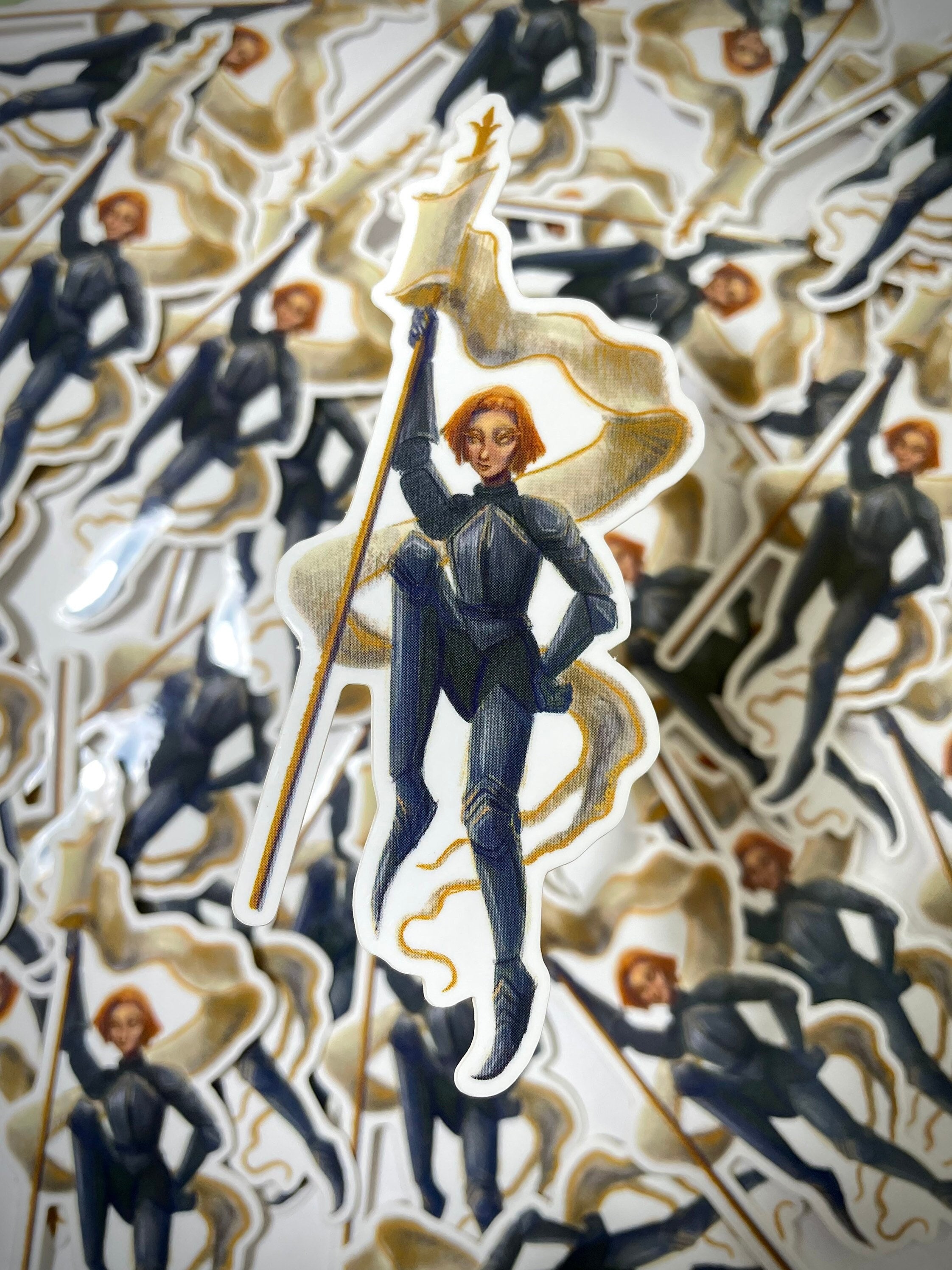 Joan of Arc Sticker | Lady Knight Sticker Armor Stickers Vinyl Die Cut ...
