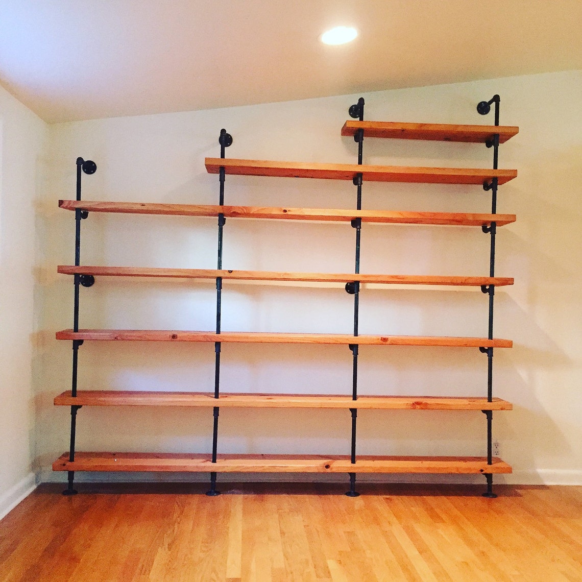 Black Steel Pipe Shelving Etsy