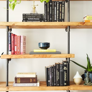 Black Steel Pipe Shelving image 2