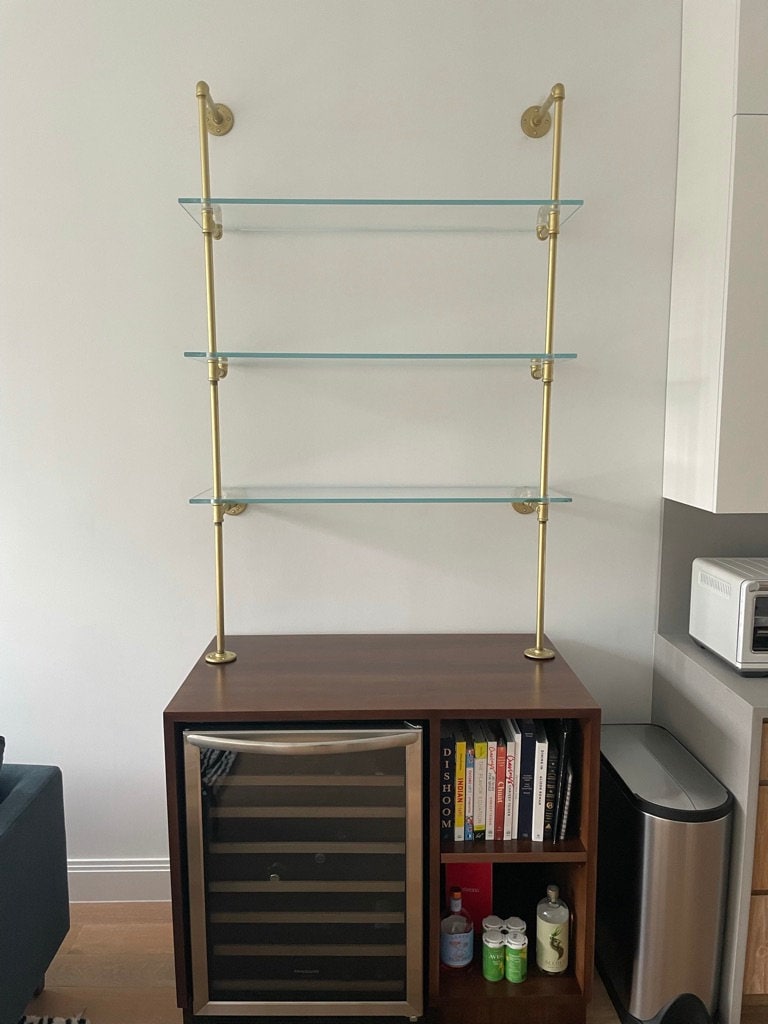French Bistro Shelves standing for Bar or Kitchen custom Etsy Canada