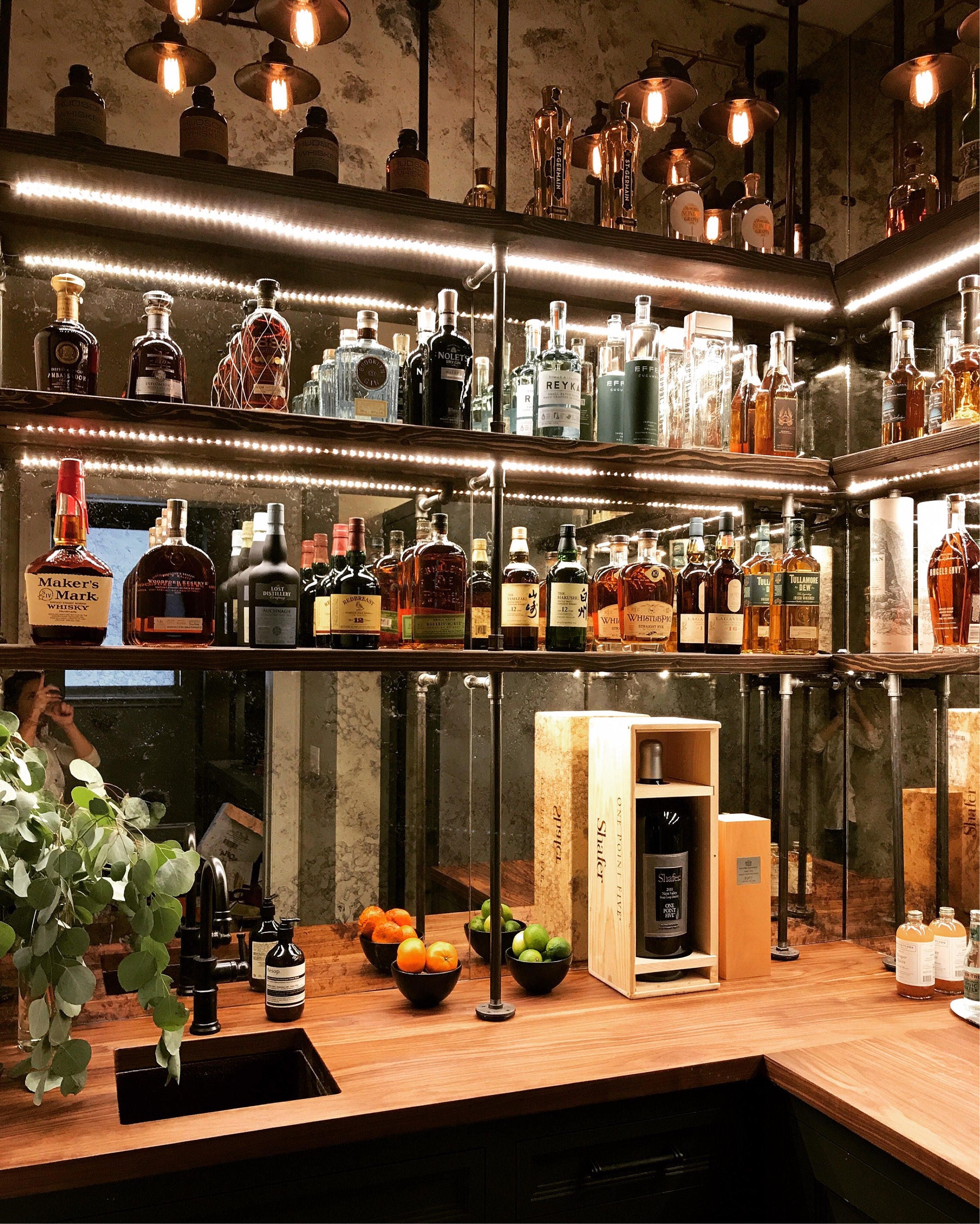 Custom Bars & Wine Liquor Shelves Etsy