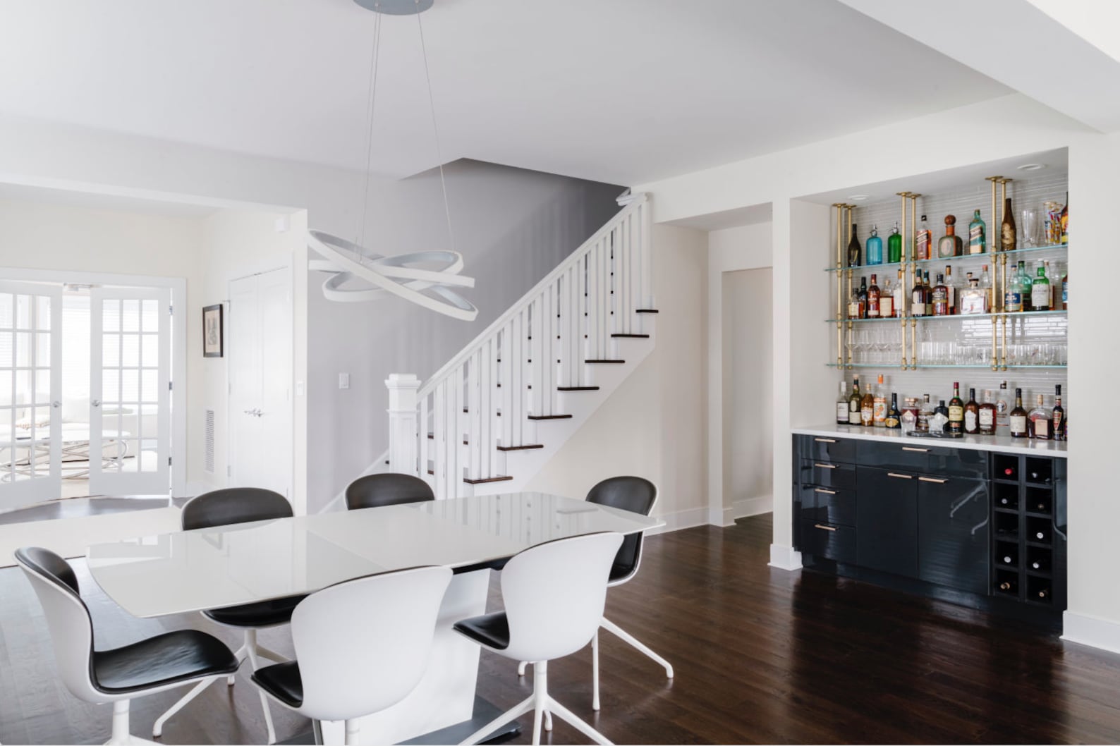 Ceilingmounted French Bistro Shelves for Bar or Kitchen Etsy