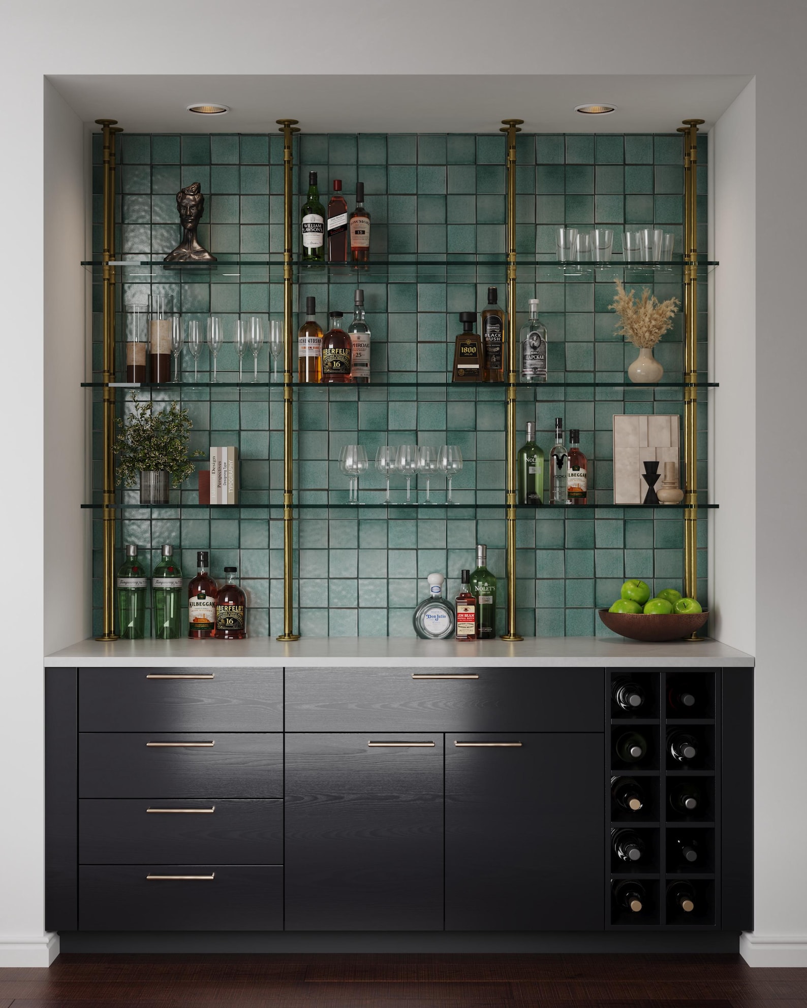 Back Bar Racks Custom Restaurant, Back Bar and Retail Shelving - Etsy