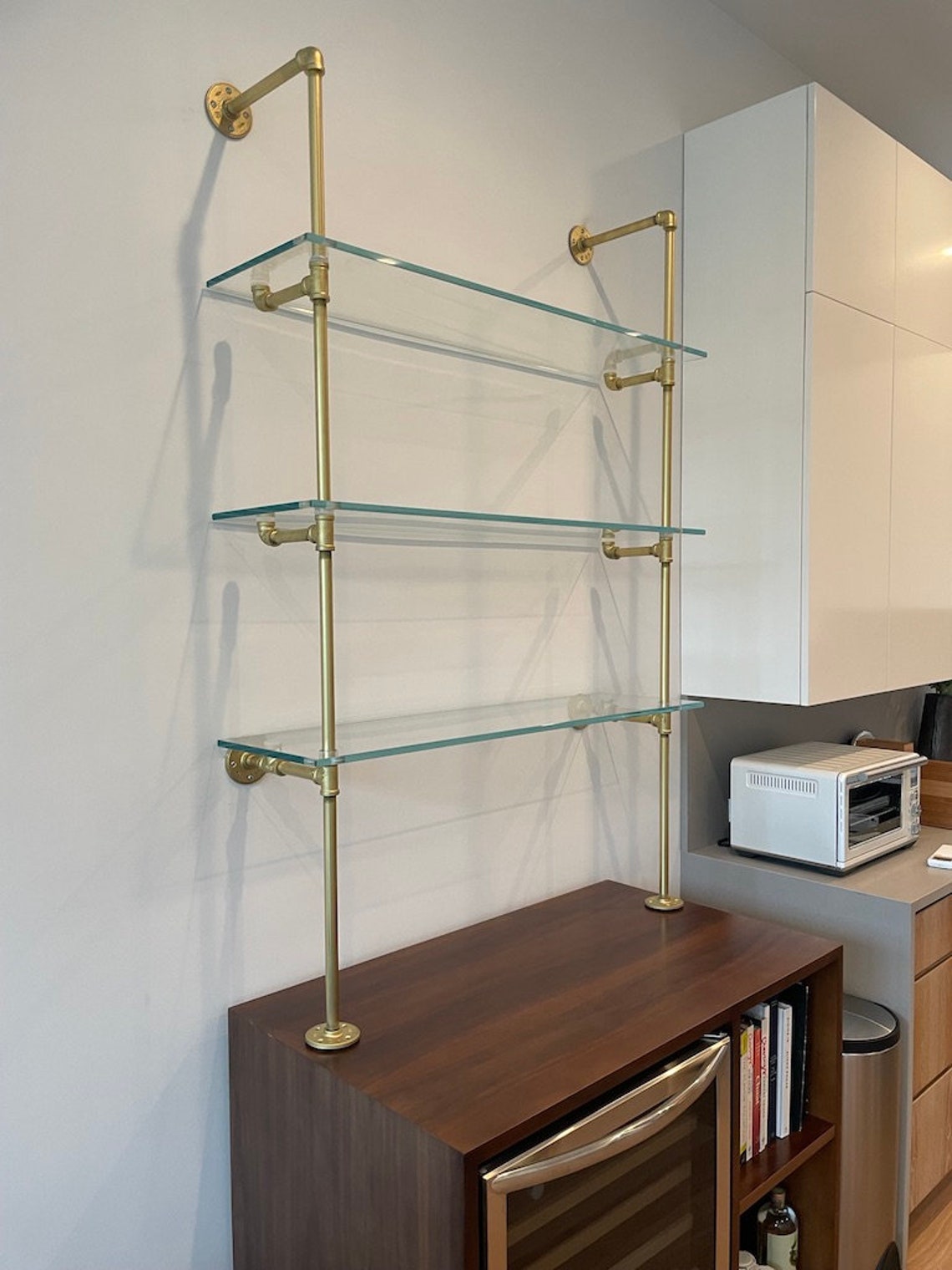 French Bistro Shelves standing for Bar or Kitchen custom Etsy