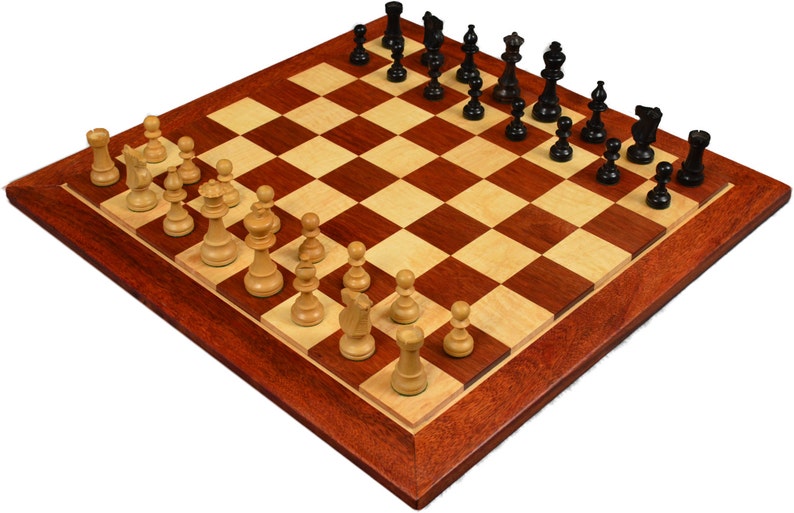 Las tablas de ajedrez Tiger Maple & Bloodwood de madera maciza Etsy