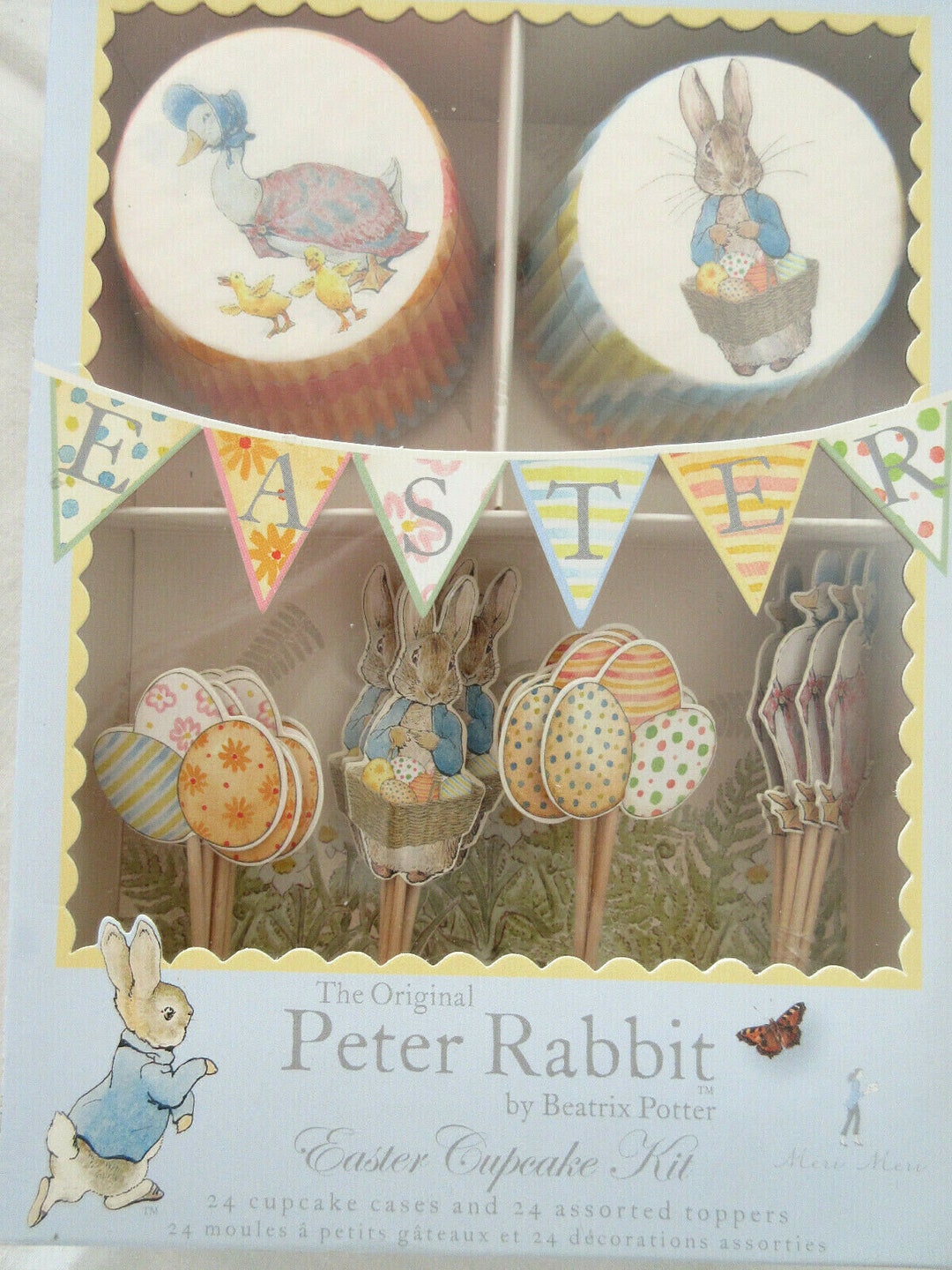 Peter Rabbit Cupcake Kit 24 Cases and 24 Toppers - Etsy