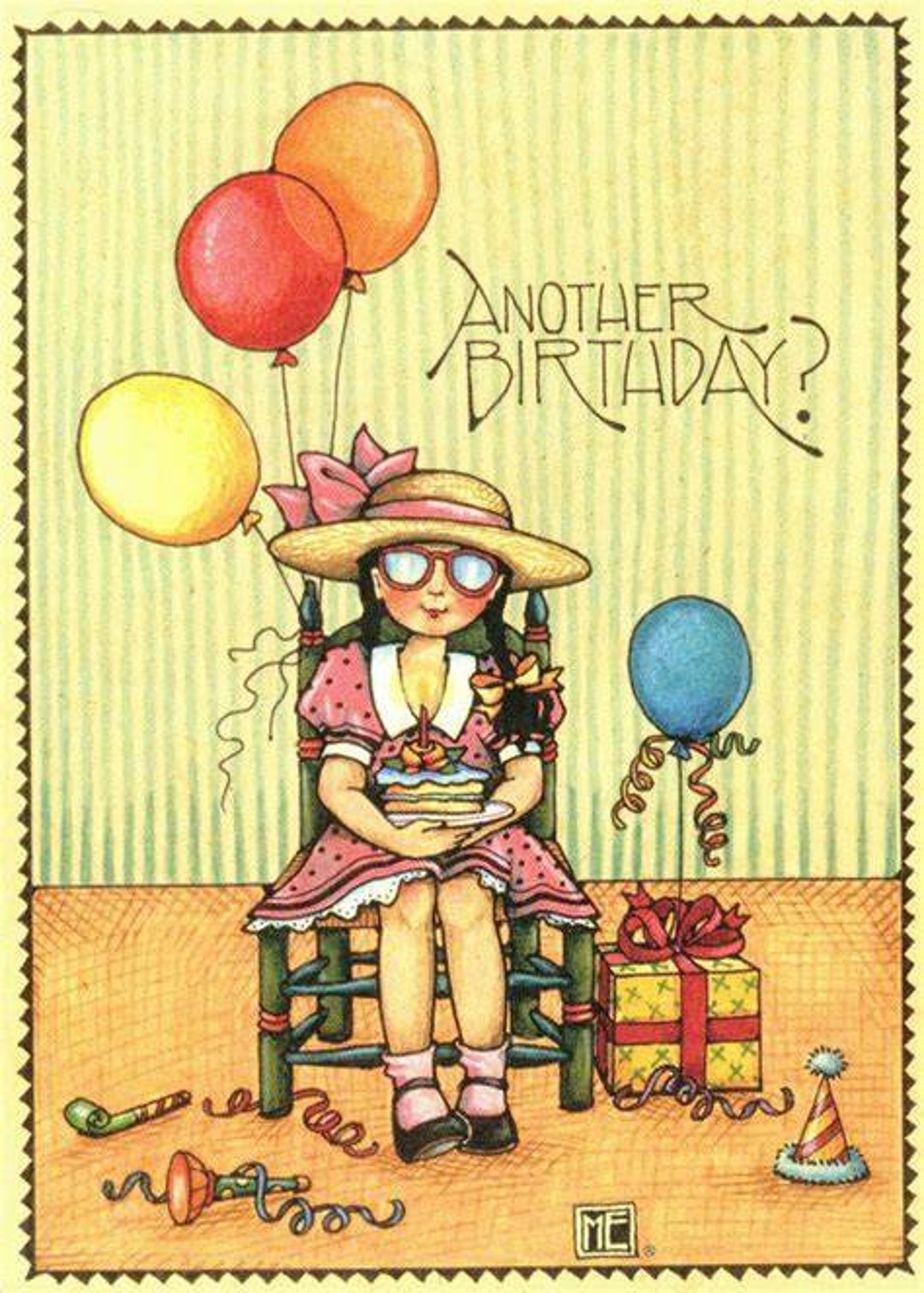 Mary Engelbreit Birthday Card W/white Envelope ANOTHER - Etsy