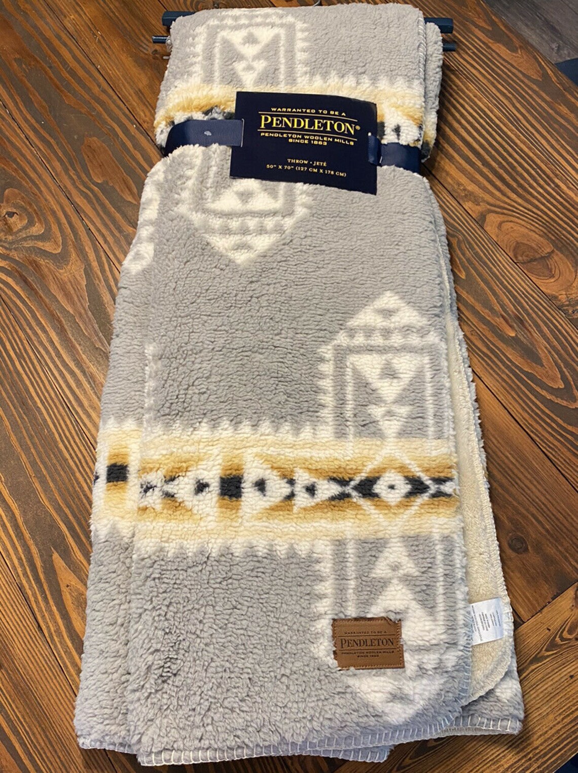 Pendleton Sherpa Fleece Throw 60 x 70 Etsy
