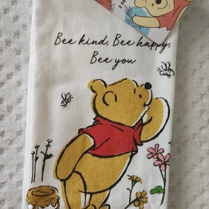 Disney Winnie The Pooh Set of 2 Bath Hand Towels Embroidered