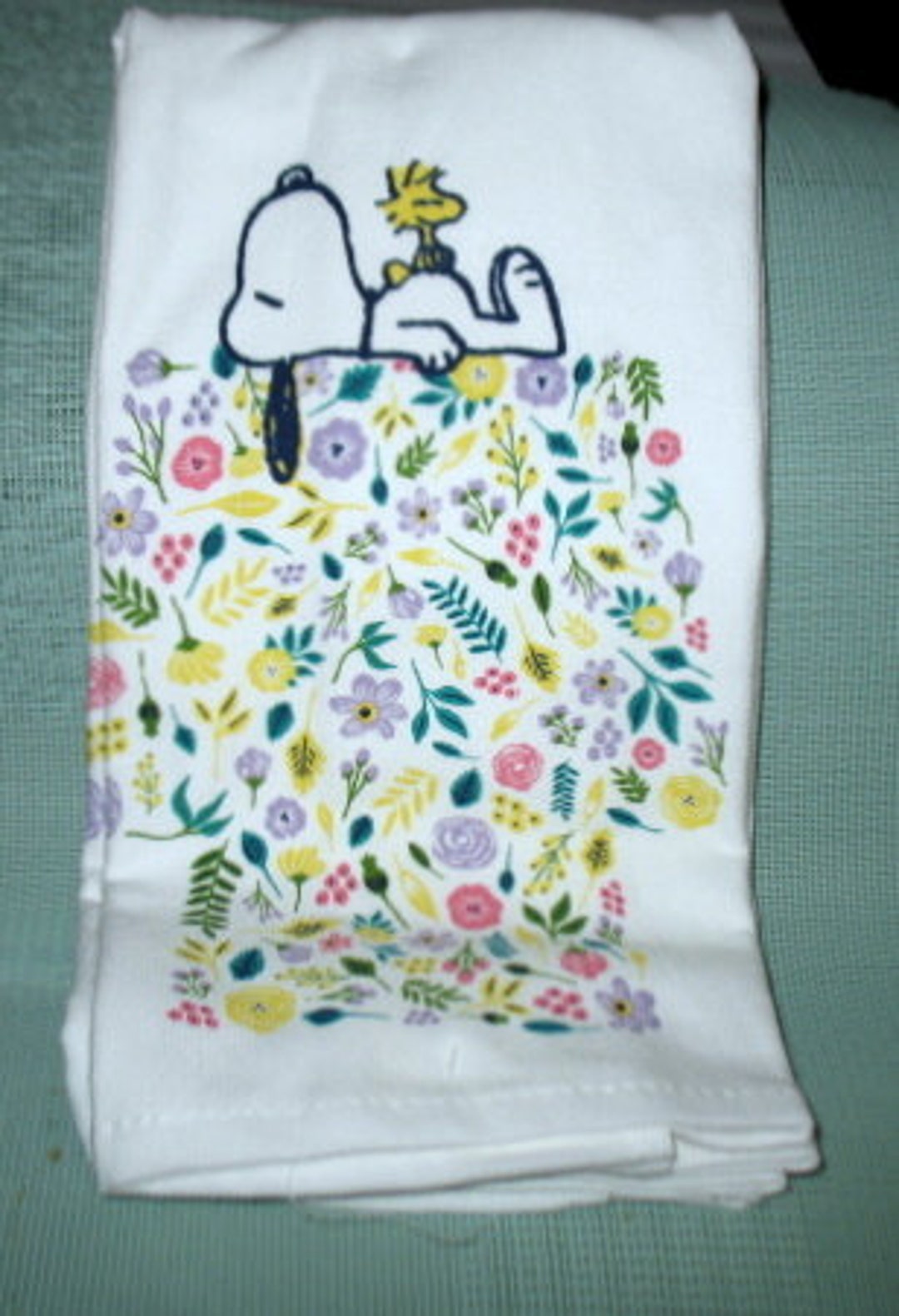 Peanuts Snoopy and Woodstock Kitchen Towels Pack of 2 Etsy