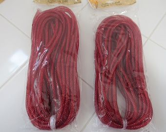 2 Bags of RED Deco Mesh Tubing -  72 Feet - Great for Wreath Projects // Make Cute Bows! / Decorating Craft Projects // Valentines Projects