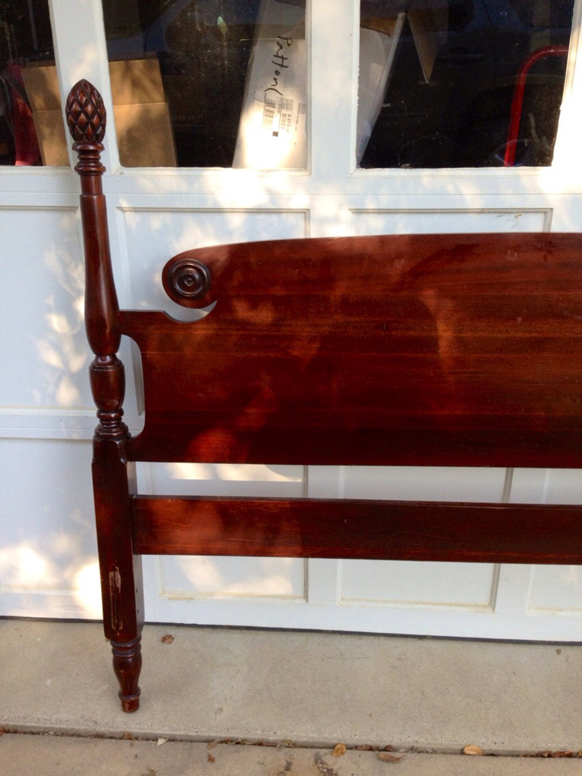 Antique Mahogany Pineapple Post Bed Etsy