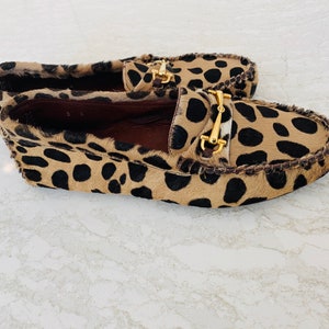 Vintage Leopard Loafer 9M