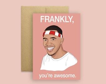 Frank Ocean Card (Celebrity Pop Culture Card, Greeting Card, Hip Hop Birthday Card)