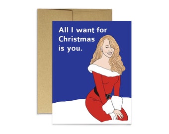 All I want for Christmas is you | Fun Holiday Cards