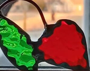 Cherry Hearts Suncatchers