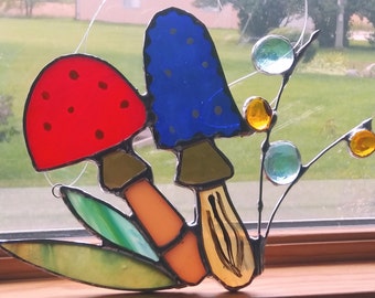 Stained Glass Mushrooms