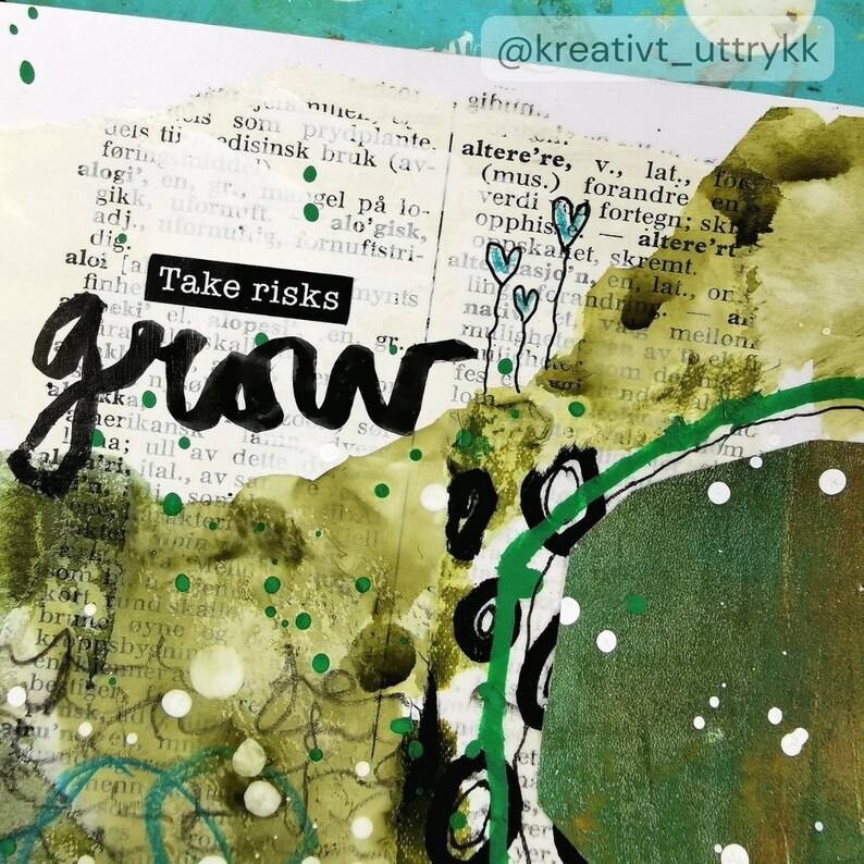 Mixed Media Collage 26 Original Art Etsy UK