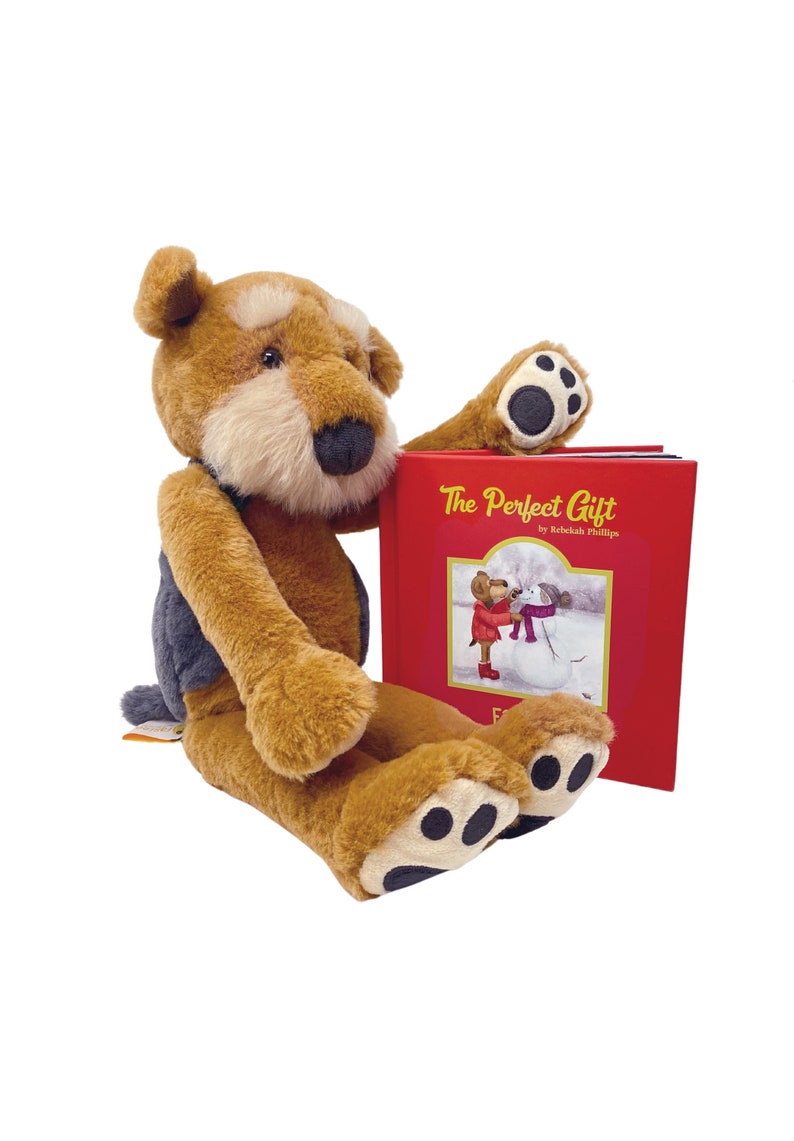 Farlee and Friends Christmas Gift for Kids Airedale Terrier Dog Stuffed Animal Children's Books Welsh Terrier image 1