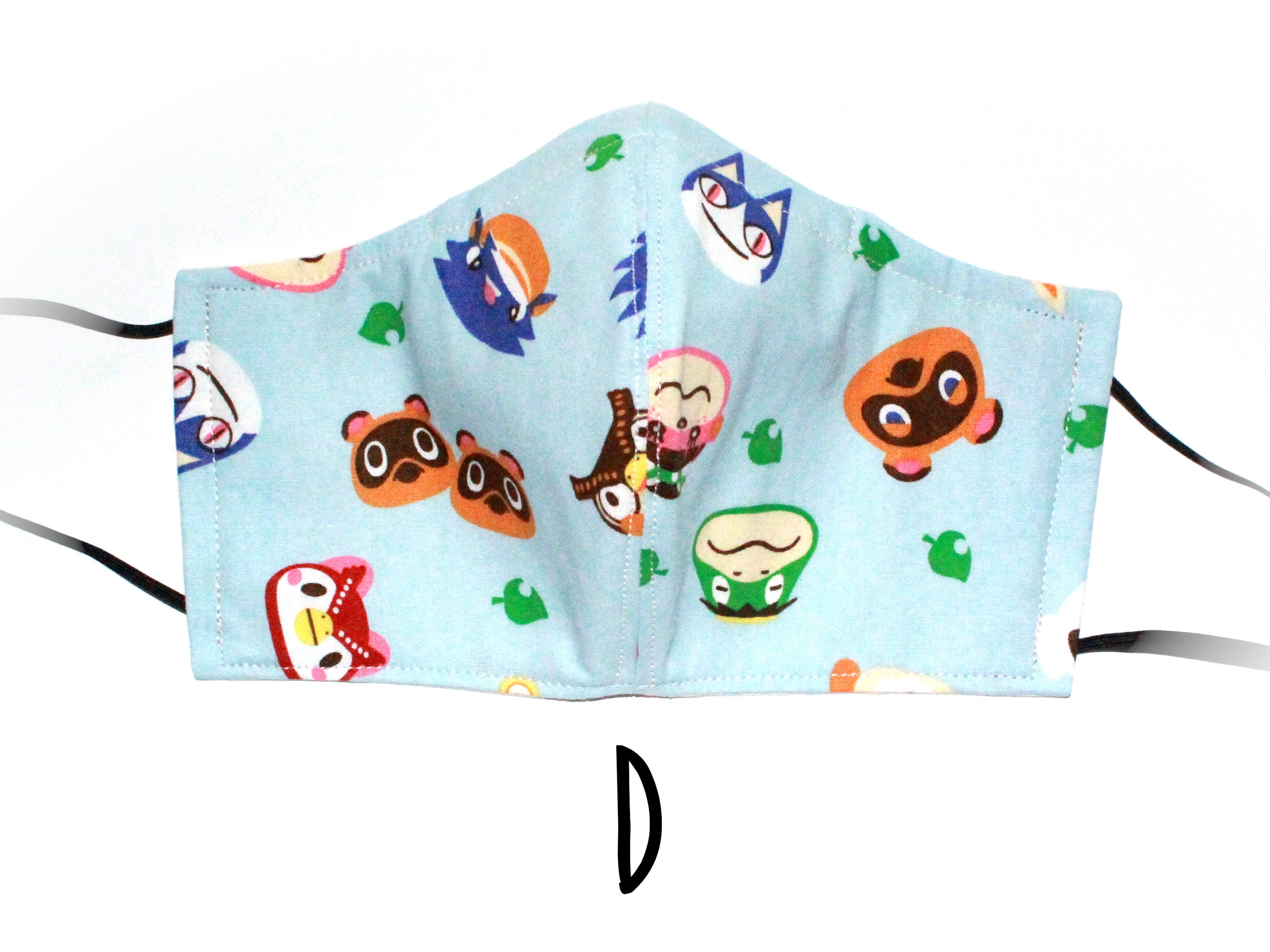 Animal Crossing Mask Reusable 3 layer adult mask with nose Etsy