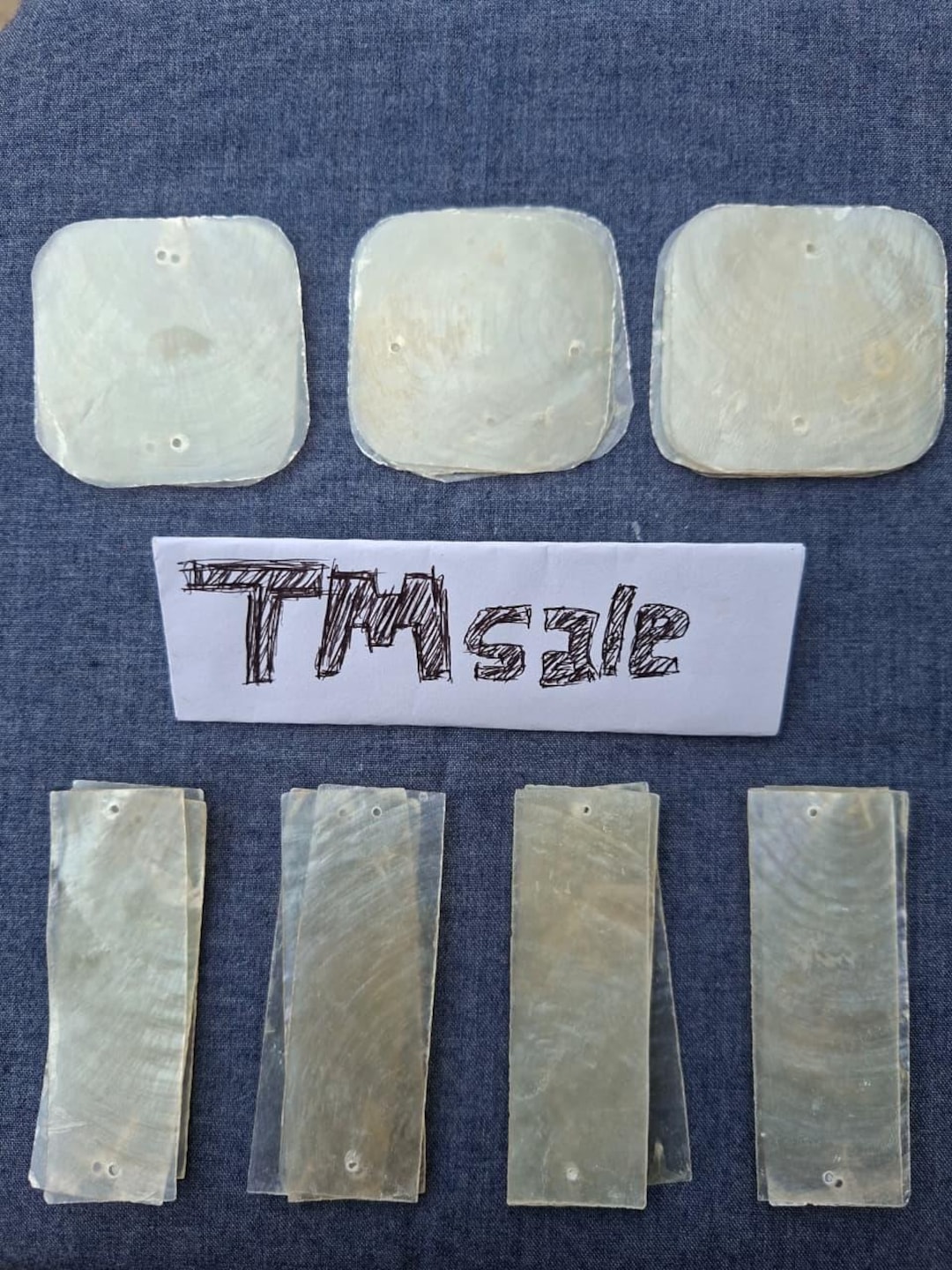 Shell 100pcs Square and Rectangle Natural Capiz Shells 25-100pcs With 2 Holes, Craft ...