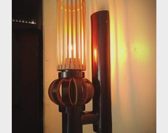 Bamboo Lampshade - Decorative Wall Lamp / Night Light / Unique Classic / Relaxing