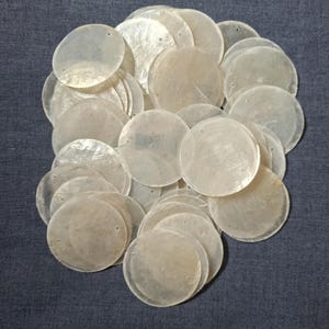 X50 pcs capiz shells size 2 inch with 2 holes, wholesale supply craft