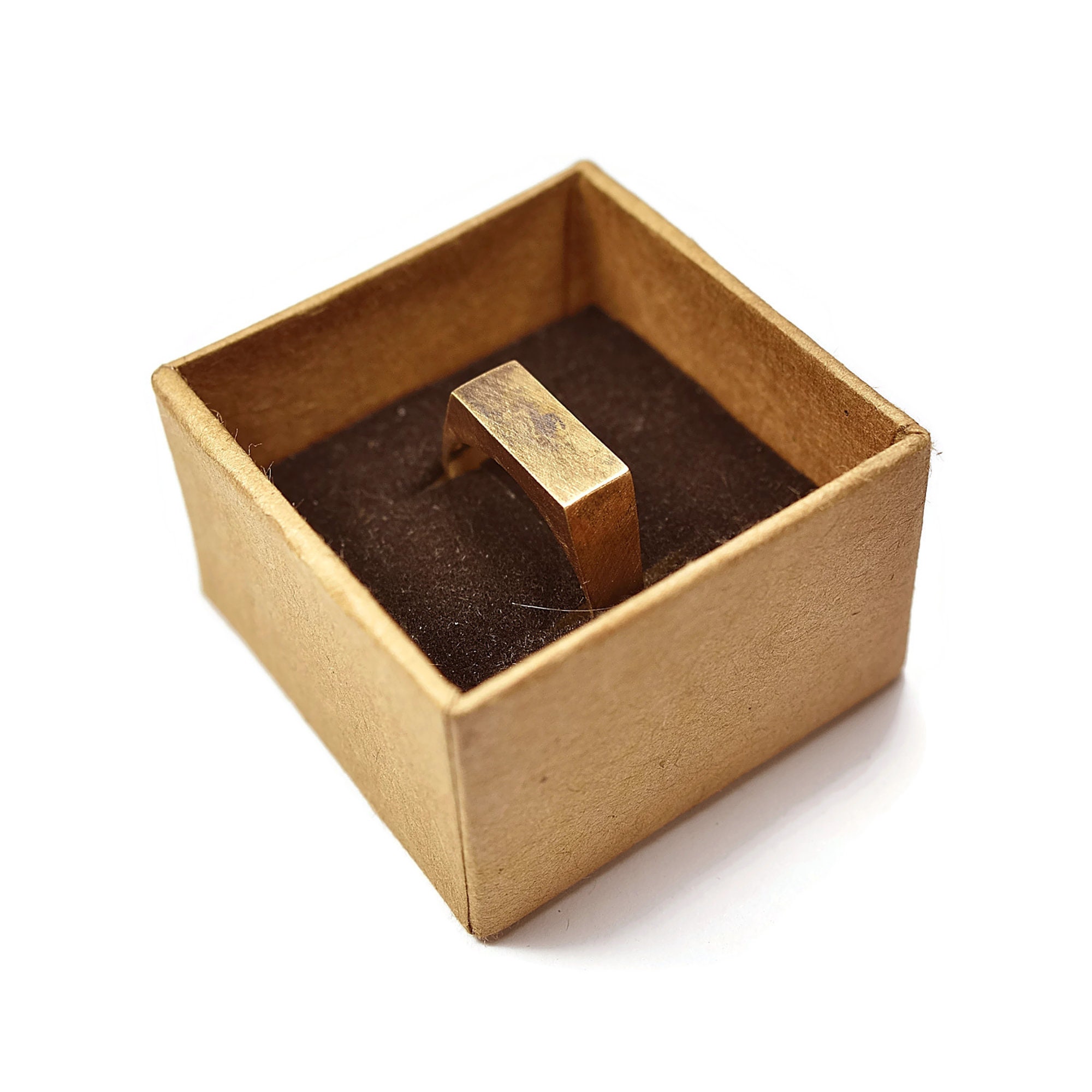 Mens Custom Antique Brass Ring. Mens Ring Men Etsy