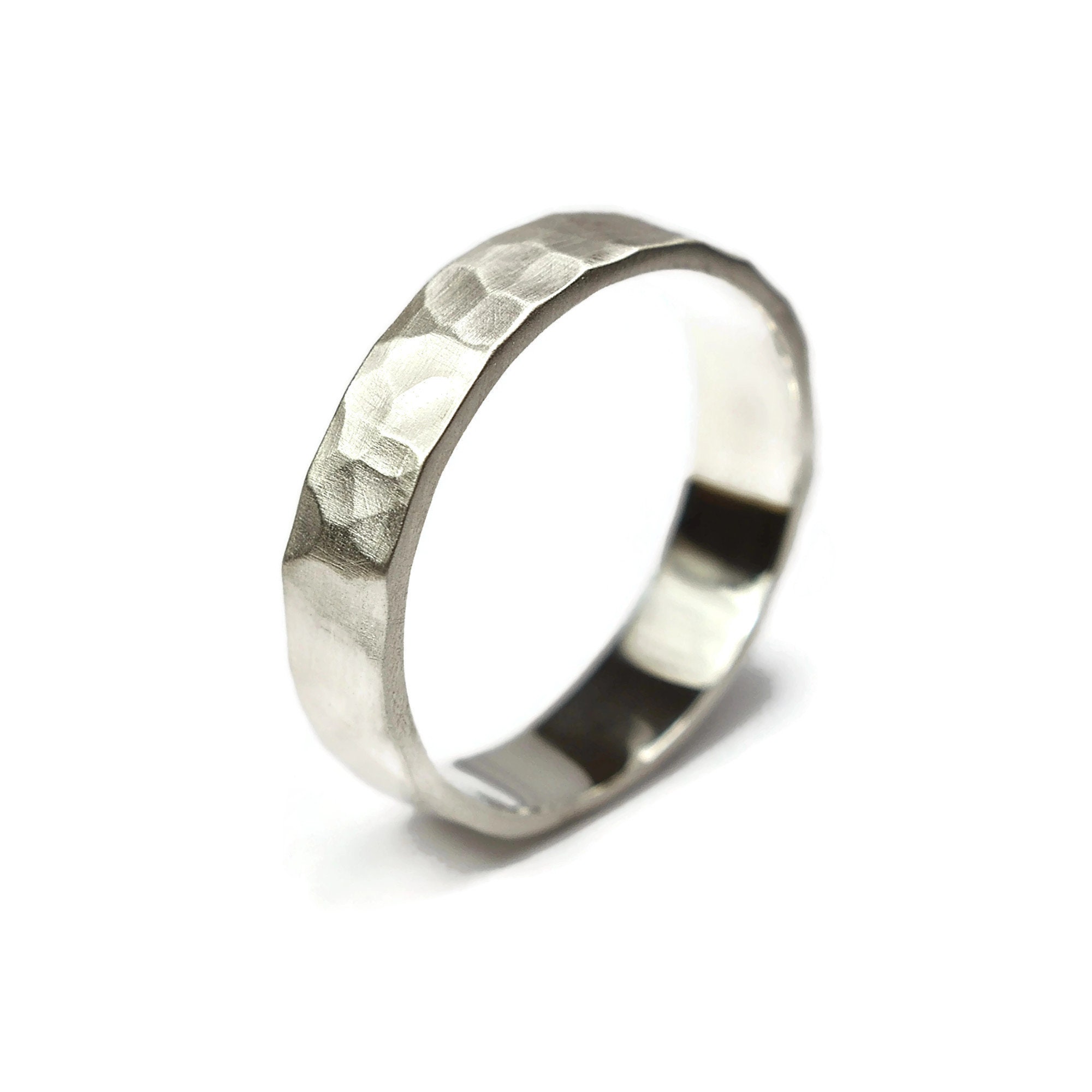 Jewelry Stores Network 6mm Sterling Silver Polished Center Carved Wedding Band Ring